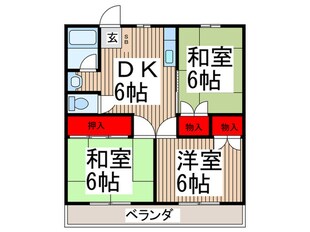 メゾン富士見Ⅰの物件間取画像